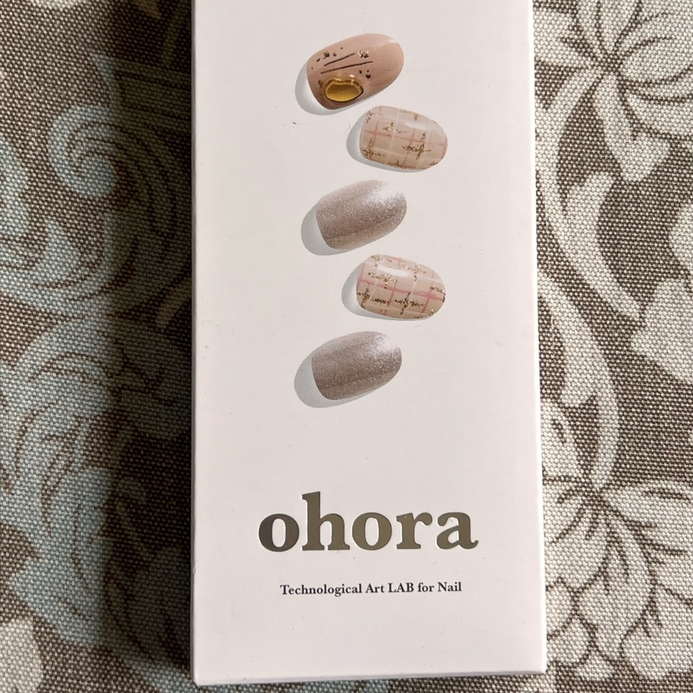Ohora Semi Cured Manicure Set in Pink and Beige